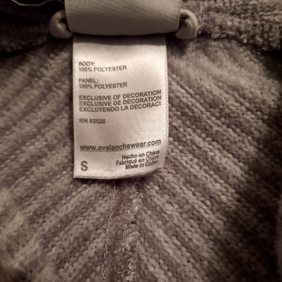 Avalanche Womens Hooded Sweatshirt Size Small Gray - Picture 10 of 11